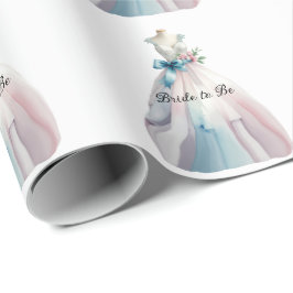 Brautparty Hochzeitskleid Braut zu sein Geschenkpapier