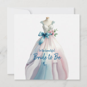 Brautparty Hochzeitskleid Braut zu sein Karte