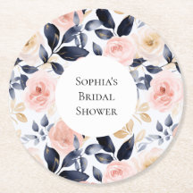 Brautparty hübsch rosa blaue Blume