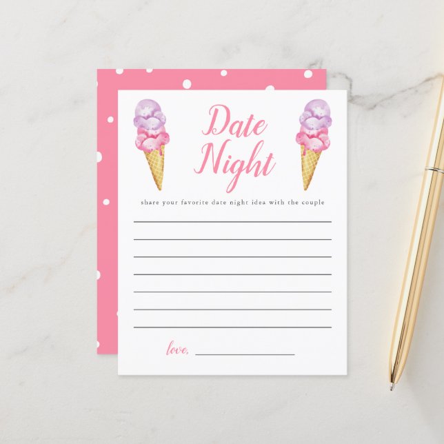 Brautparty Ice Cream (Vorderseite/Rückseite Beispiel)