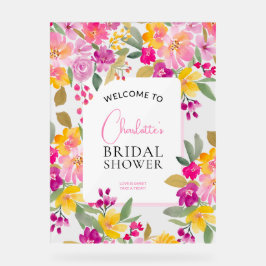 Brautparty im Garten Acrylschild