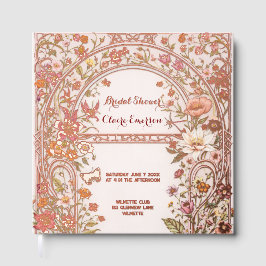 Brautparty im Stil eines alten Blumengartens Gästebuch