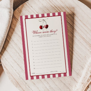 Brautparty, in dem die Kirsche gestrichen wurde Einladung