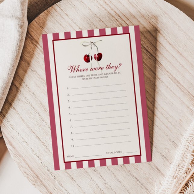 Brautparty, in dem die Kirsche gestrichen wurde Einladung (Von Creator hochgeladen)