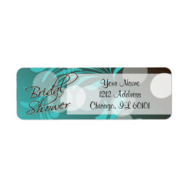 Brautparty in Türkisblau und Braun