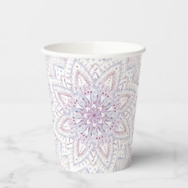 Brautparty Intricate Pastel Pink & Blue Mandala Pappbecher