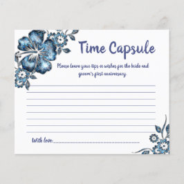 Brautparty-Karte Zeit Kapselinfos für Paar Flyer