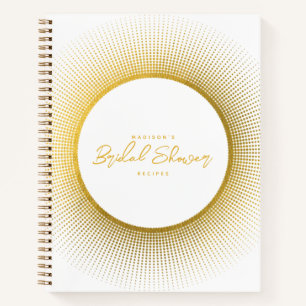 Brautparty Kochen Küche Rezept Weißes Gold Notizbuch