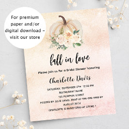 Brautparty Kürbis Herbst Liebe Haushaltseinladung Flyer