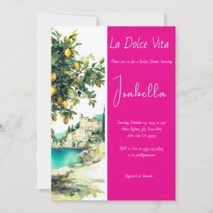 Brautparty La Dolce Vita Einladung