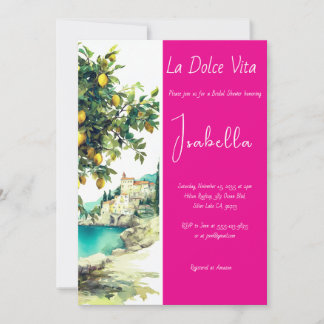 Brautparty La Dolce Vita Einladung