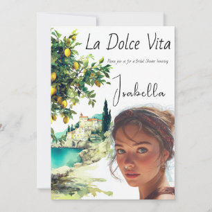 Brautparty La Dolce Vita Einladung
