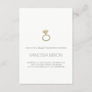 Brautparty laden den Fab   Diamant-Ring ein Einladung