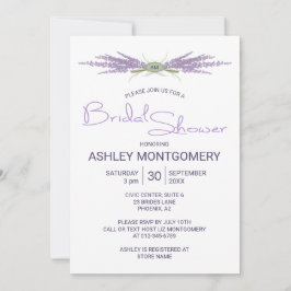 Brautparty Lavender Blume Bundles Einladung
