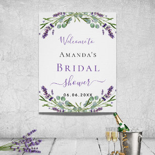 Brautparty lavender eucalyptus grün Empfang Poster