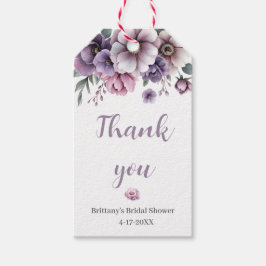 Brautparty Lavender Wasserfarbenfloral Geschenkanhänger