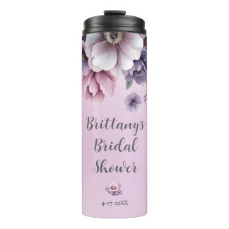 Brautparty Lavender Wasserfarbenfloral Thermosbecher
