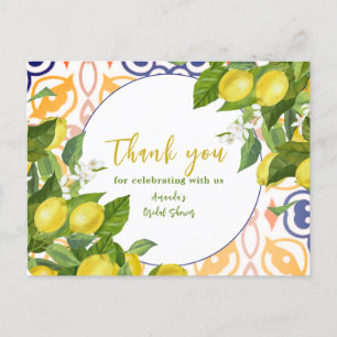 Brautparty Lemon Blossom Postkarte