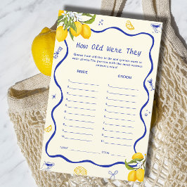 Brautparty Lemon Guess Age Game