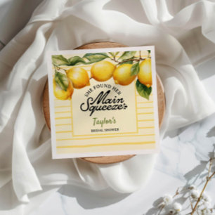 Brautparty Lemon Serviette