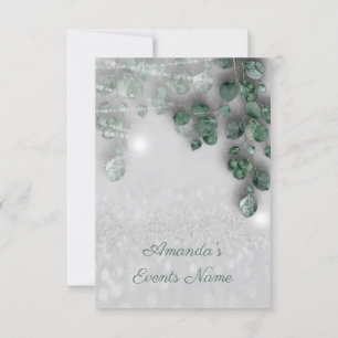 Brautparty Light Jar Rustikaler Glitzer Einladung