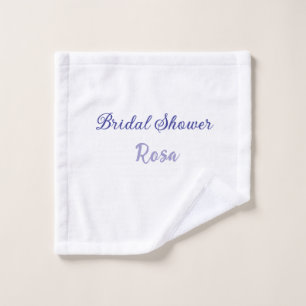 Brautparty lila Name Datum elegant hinzufügen Waschlappen