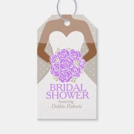 Brautparty lila Rose Probe Hochzeit Geschenkanhänger