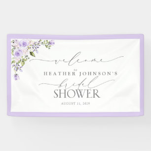 Brautparty Lilac Lavender Floral Willkommen Banner