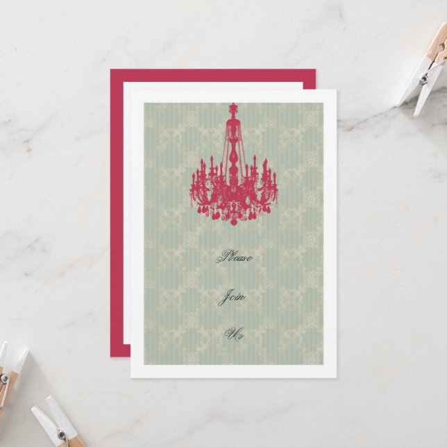 Brautparty Luncheon-Vorlage Einladung (Vorderseite/Rückseite Beispiel)