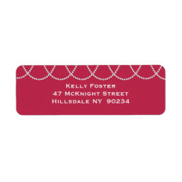 Brautparty Magenta und Perlen