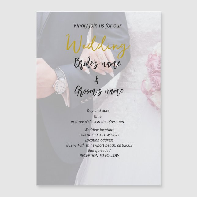 Brautparty Magneteinladung (Vorderseite)