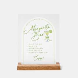 Brautparty Margarita Bar Instructions Acrylschild