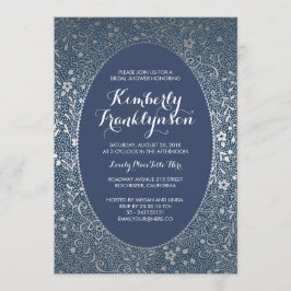 Brautparty - Marine und silbernes mit Einladung