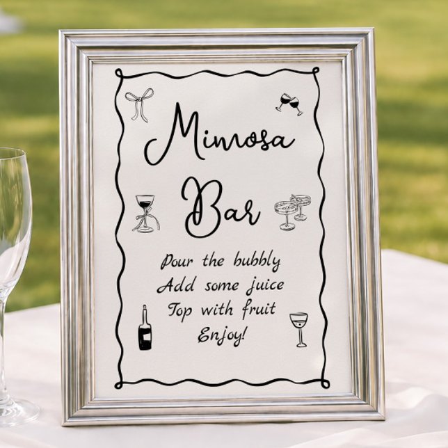 Brautparty Mimosa Bar Poster (Von Creator hochgeladen)