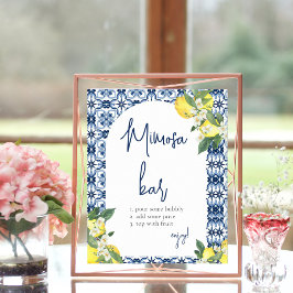 Brautparty Mimosa Bar Poster