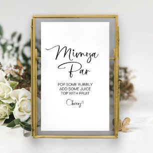 Brautparty Mimosa Bar Schild