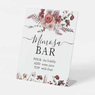 Brautparty Mimosa Bar Sign Sockelschild