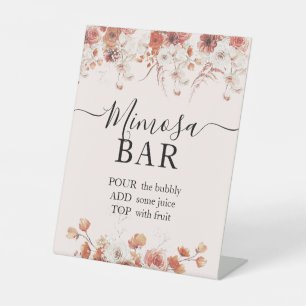 Brautparty Mimosa Bar Sign Sockelschild