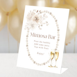 Brautparty Mimosa Bar Sign Sockelschild