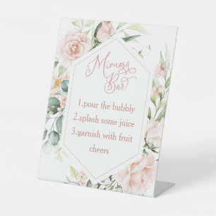 Brautparty mimosa Bar Sockelschild