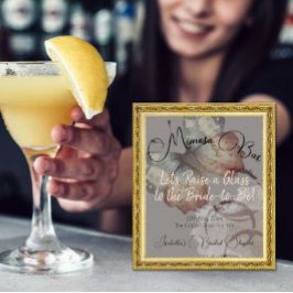 Brautparty Mimosa Bar Tabletop Poster