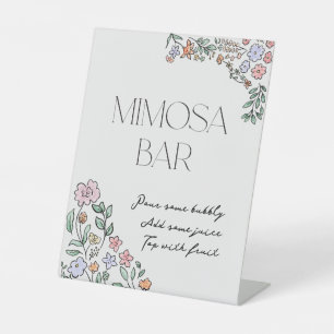 Brautparty Mimosa Sign Sockelschild