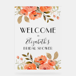 Brautparty mit Aquarellfarben Acrylschild