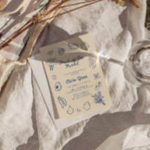 Brautparty mit blauer Hand vom Markt