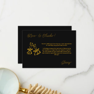 Brautparty mit Boots & Bubbly Dankeskarte