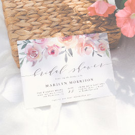 Brautparty mit handgemalten Blume Einladung