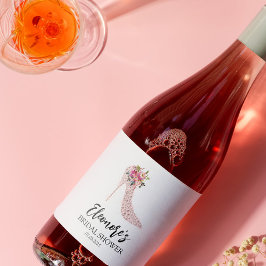 Brautparty mit rosa High Heels