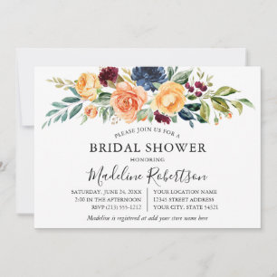 Brautparty "Mixed Floral Greenery" Einladung