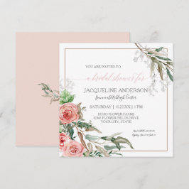 Brautparty Modern Floral Eukalyptus Watercolor Einladung