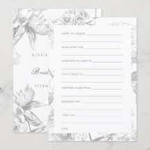 Brautparty Modern Simple Silber Floral